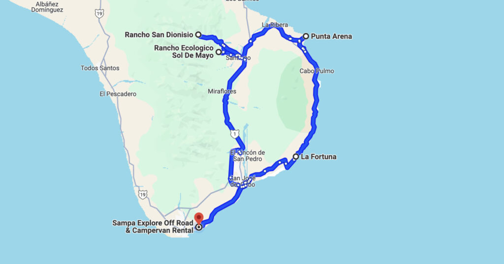 Viaje por carretera de 4 días Cabo Este Baja Sur